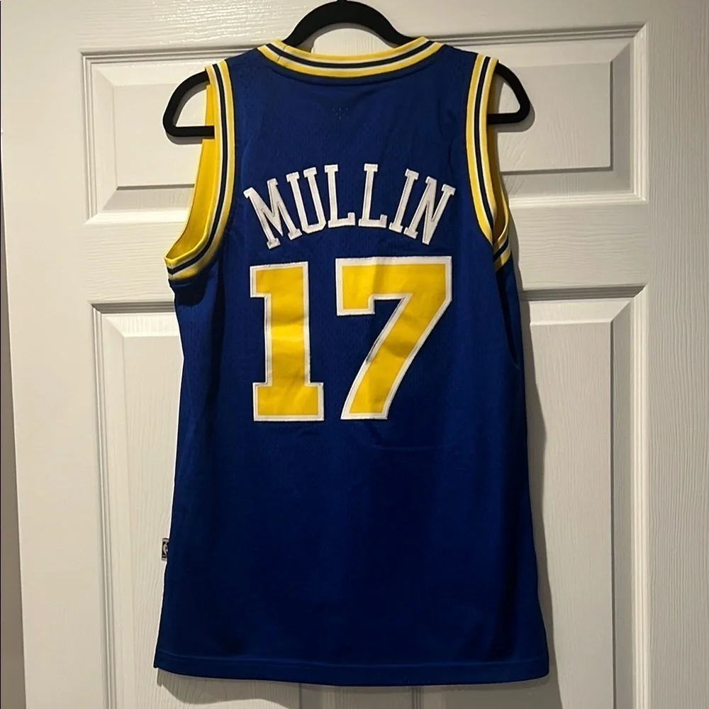Adidas Warriors Blue and Yellow Basketball Jersey size S - Picture 7 of 7